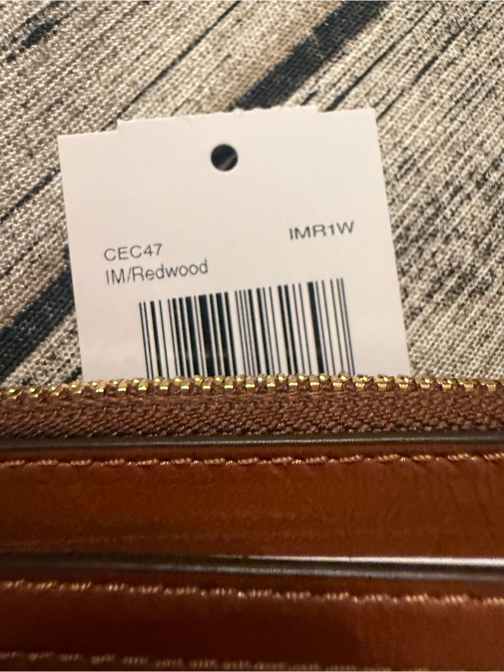 NWT! Coach Skinny ID leather case wallet with keychain - Picture 8 of 9